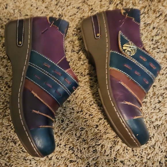 Spring Step L'artiste Stylish Multicolor Women's Clogs - Picture 4 of 5